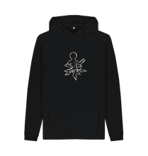 Load image into Gallery viewer, Black Printed Hoody Front