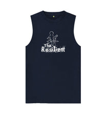 Load image into Gallery viewer, Navy Blue Men's Cotton Tank Top