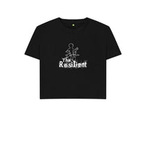 Load image into Gallery viewer, Black Women's Boxy Tee