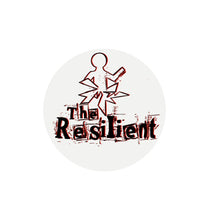 Load image into Gallery viewer, White The Resilient Circle Logo Stickers