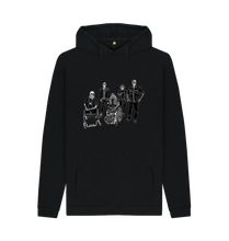 Load image into Gallery viewer, Black Printed Hoody Front
