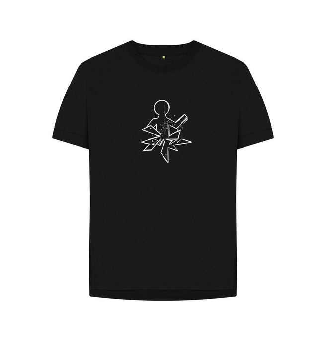 Black IED MAN Women's Relaxed Fit Tee