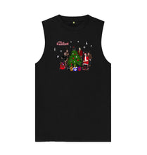 Load image into Gallery viewer, Black Resilient Christmas Men's Organic Cotton Vest
