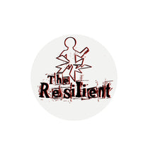 Load image into Gallery viewer, White The Resilient Circle Logo Stickers
